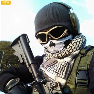 Skull half face mask / Multi Purpose Neck Warmer